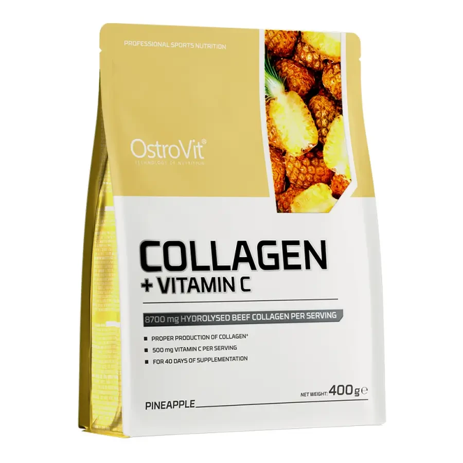 Colágeno + Vitamina C Piña, 400g, Ostrovit