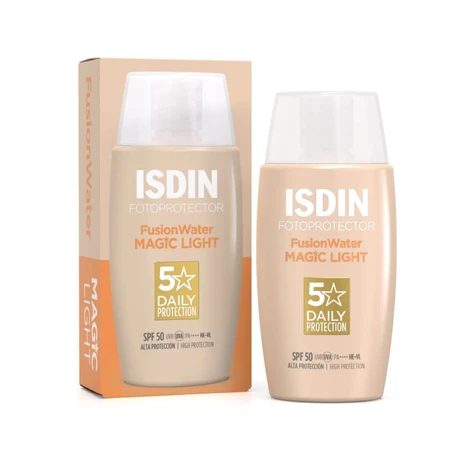 Isdin Photoprotector Fusion Sun Protection Cream Water Color Light SPF50, 50 ml