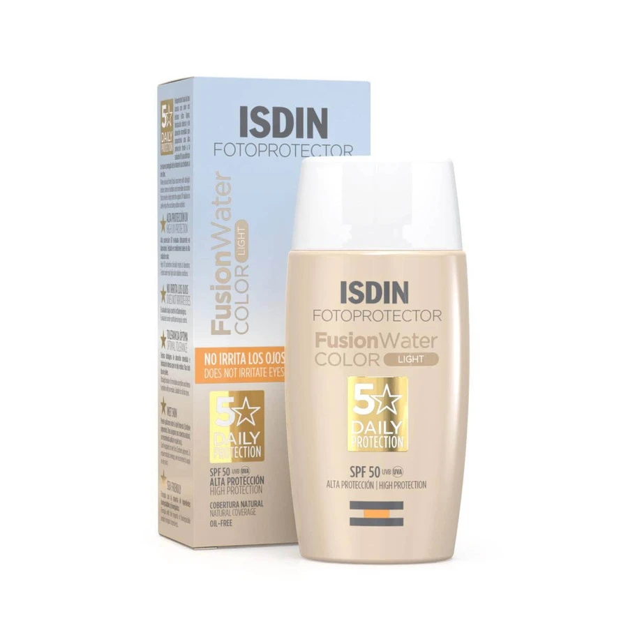 Isdin Photoprotector Fusion Sun Protection Cream Water Color Light SPF50, 50 ml