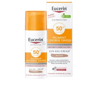Eucerin Emulsión Protectora Antipigmentación FPS 50+ tono medio, 50 ml
