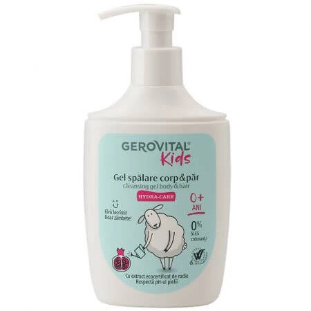 Hydra Care body and hair wash, 300 ml, Gerovital Kids