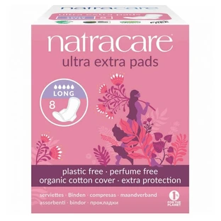 Ultra Extra Night Absorbent (Long), 8 pieces, Natracare
