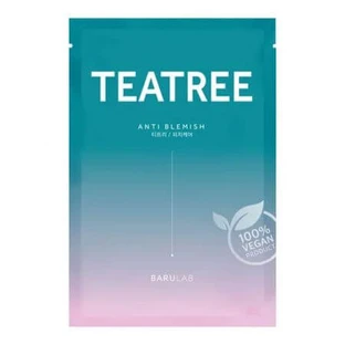 Mascarilla de tejido de árbol de té vegano, 23 g, Barulab