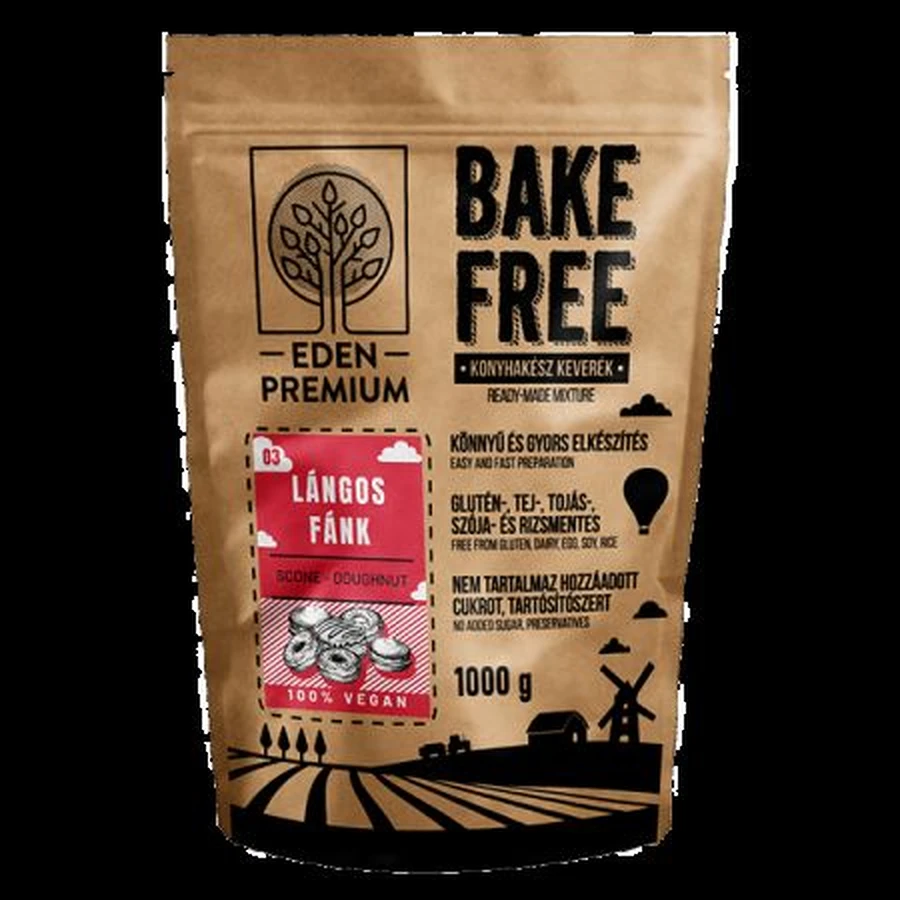 Bake-Free flour mix for loaves and doughnuts, 1000 g, Naturking