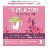 Ultra Extra Night Absorbent (Normal), 12 pieces, Natracare