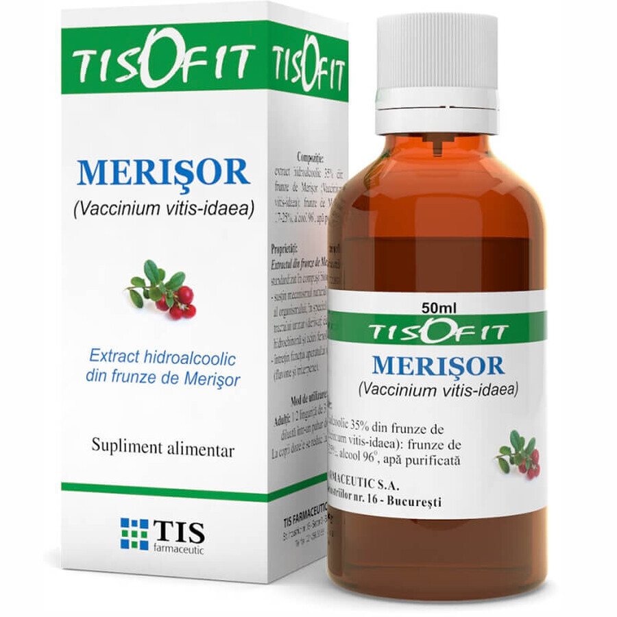 Cumpără Extract de Merișor Tisofit , 50 ml, Tis Farmaceutic Extract de Merișor Tisofit , 50 ml, Tis Farmaceutic
