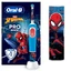 Vitality Pro Kids Spider-Man Elektrische Zahnbürste + Reise-Set für Kinder ab 3 Jahren, Oral-B