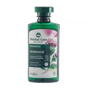 Champú con extracto de bardana para cabellos grasos con caspa Herbal Care, 330 ml, Farmona