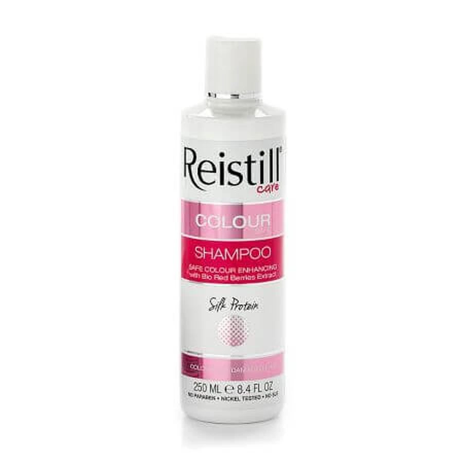 Kleurbeschermende shampoo met zijdeproteïnen en druiven- en frambozenextract, 250 ml, Reistill