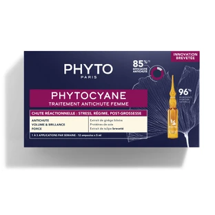 Phytocyane progressive hair loss treatment for women, 12 x 5 ml, Phyto