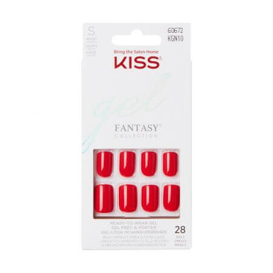 Buy Fantasy Color Gel False Nails, Whatever Short Squoval, Kiss Fantasy Color Gel False Nails, Whatever Short Squoval, Kiss