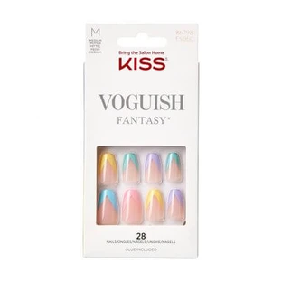Voguish Fantasy künstliche Fingernägel, Disco Ball Medium Stiletto, Kiss