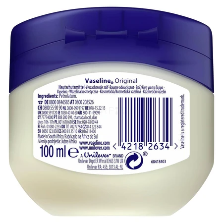 Vaselina cosmética pura, 100 ml, Unilever