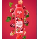 Gel douche fraise et cerise noire, 650 ml, Tulipe Gel douche fraise et cerise noire, 650 ml, Tulipe