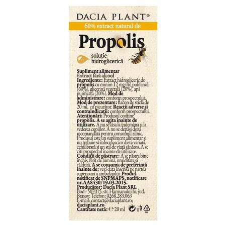 Propolis ohne Alkohol, 20 ml, Dacia Plant