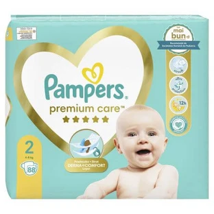 Premium Care Diapers, No. 2, 4 - 8 kg, 88 pcs, Pampers