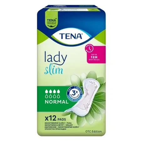 Absorbente Lady Slim Normal (760491), 12 piezas, Tena