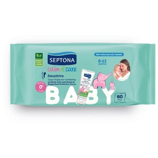 Sensitive babydoekjes, 60 stuks, Septona