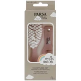 Baby Kamm und Bürste Set grau, rosa, Parsa