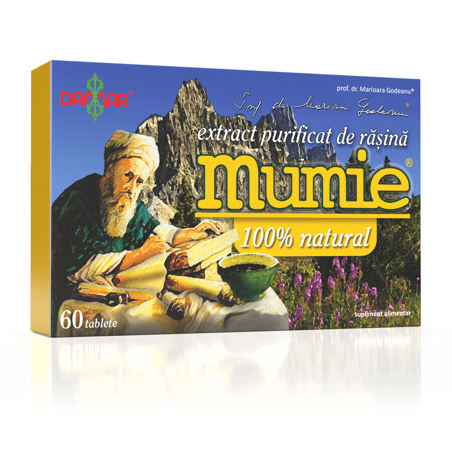 Purified Mumie resin extract, 60 tablets, Damar General Trading