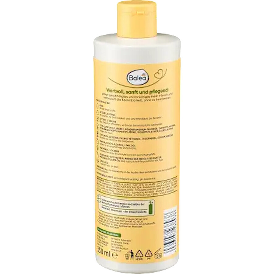 Balea Natural Beauty balsam pentru păr reparator, 350 ml