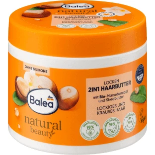 Balea natuurlijk schoonheidsmasker voor krullend haar, 300 ml