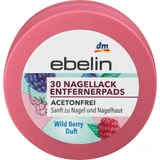 Ebelin Acetone-free nail polish remover disks, 30 pcs