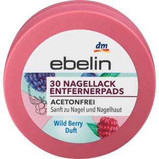 Ebelin Disques dissolvants pour vernis à ongles sans acétone, 30 pcs