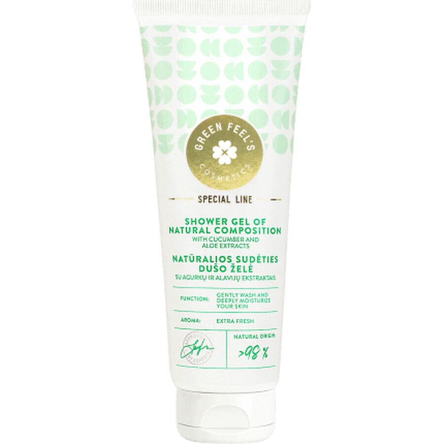 Boutique Gel douche naturel de Green Feel au concombre et à l'aloès, 250 ml Gel douche naturel de Green Feel au concombre et à l'aloès, 250 ml