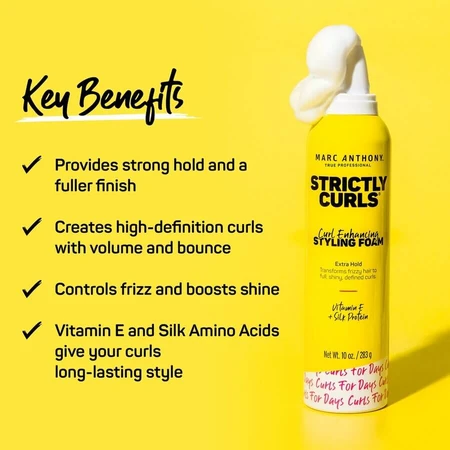 Marc Anthony Strictly Curls styling mousse for curls, 300 ml