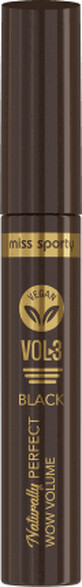 Miss Sporty Naturally Perfect Vol.3 Wimperntusche Schwarz, 8 ml