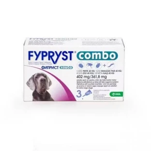Fypryst Combo Dog XL 402 mg Fypryst Combo Dog XL 402 mg, 3 Pipetten für sehr große Hunde 40-60 kg, 3 Pipetten, Krka