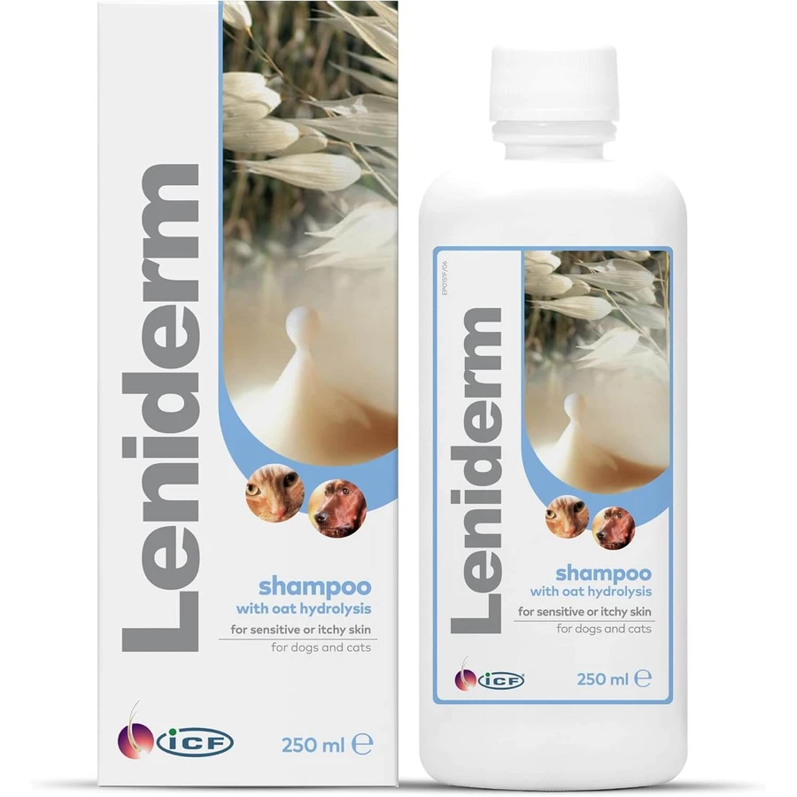 Shampoo für Hunde und Katzen Leniderm, 250 ml, ICF