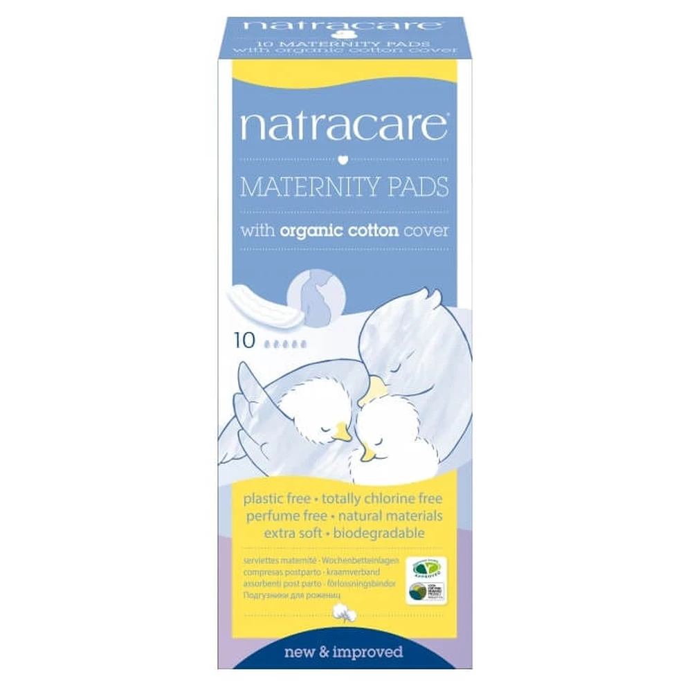Serviettes absorbantes bio pour la leucémie, 10 pièces, Natracare