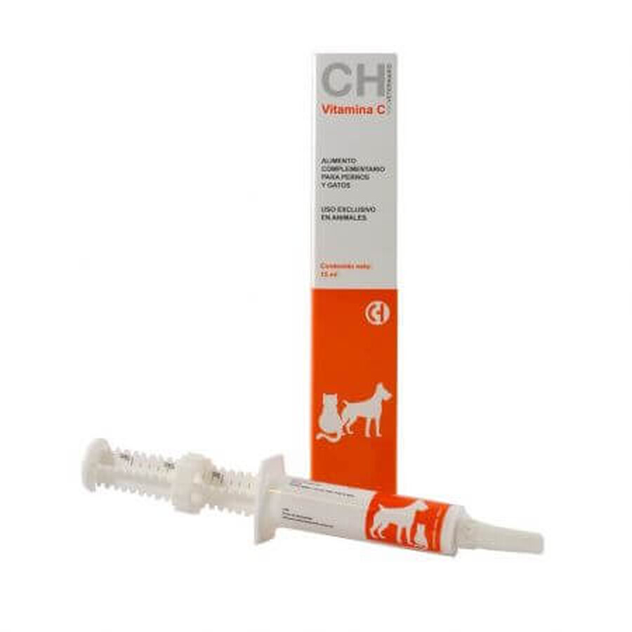 Cumpără Vitamina C pentru caini si pisici, 15 ml, Chemical Iberica Vitamina C pentru caini si pisici, 15 ml, Chemical Iberica