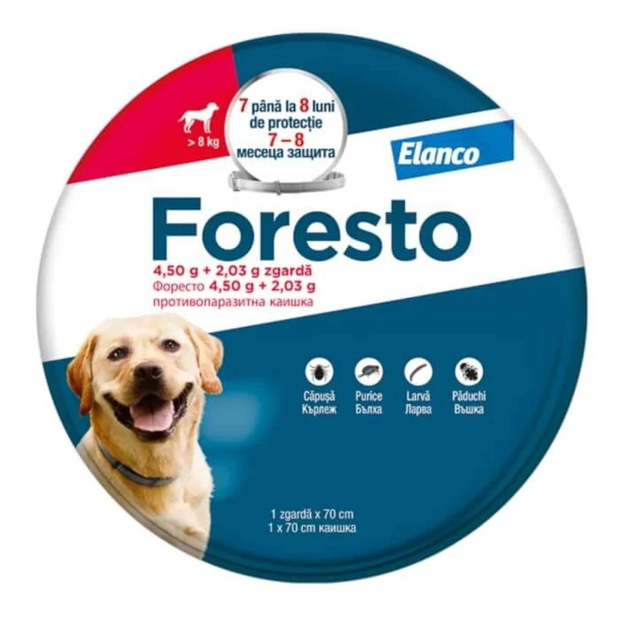 Antiparasitaire halsband voor grote honden Foresto Halsband, 1 stuk, Bayer Vet OTC