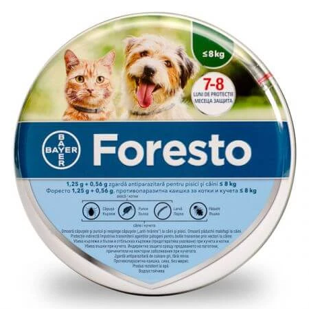 Foresto halsband voor katten en kleine honden, 1 stuk, Elanco