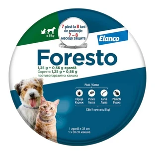 Foresto halsband voor katten en kleine honden, 1 stuk, Elanco