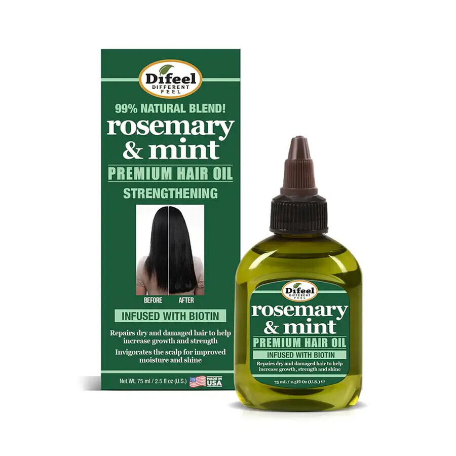 Winkel op Premium Haarversterkende Olie met Munt en Rozemarijn x 75 ml, Difeel Premium Haarversterkende Olie met Munt en Rozemarijn x 75 ml, Difeel