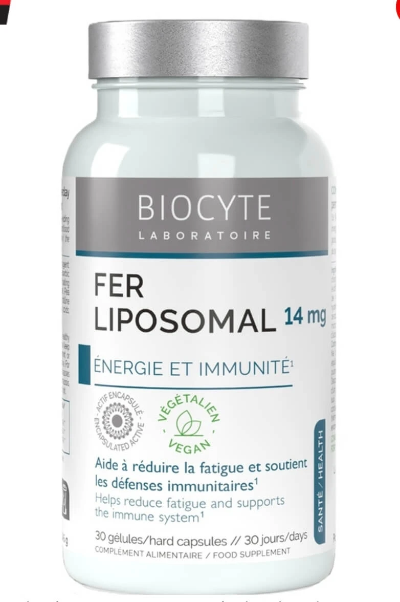 Fe Iron Lipozomal, 30 capsules, Biocyte