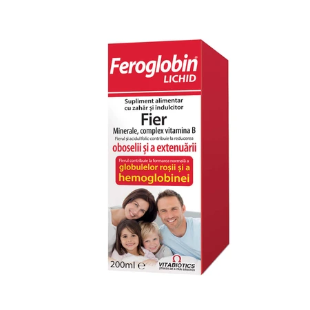 Feroglobina B12 jarabe, 200 ml, Vitabiotics
