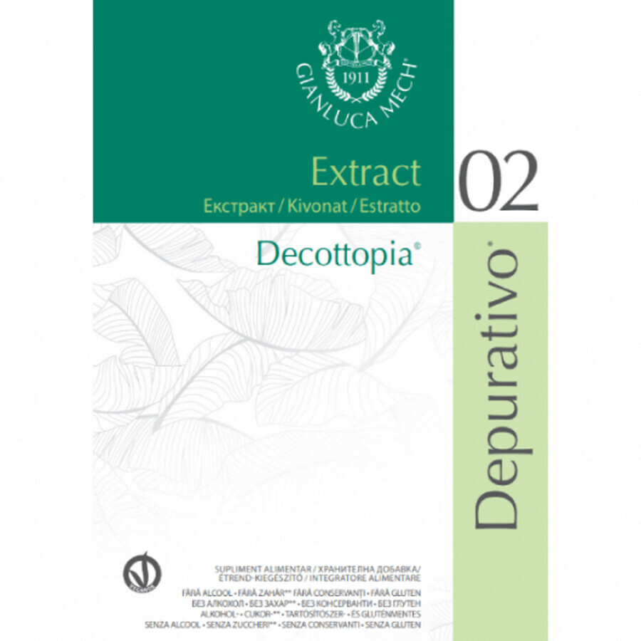 Liquid dietary supplement Gianluca Mech Decottopia Depurativo 02 16x30ml