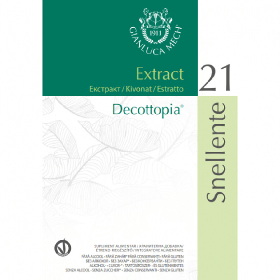 Liquid food supplement Gianluca Mech Decottopia Snellente 21 16x30ml