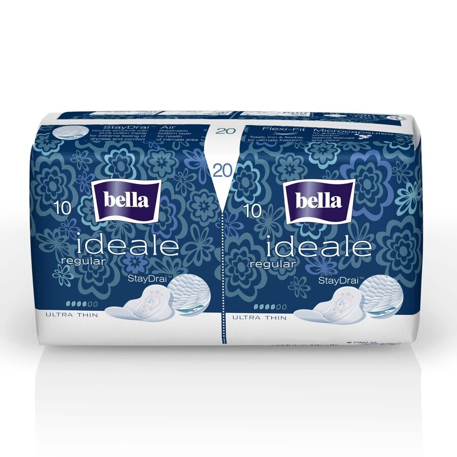 StayDrai Ideale Ultra thin regular absorbent pad, 20 pieces, Bella