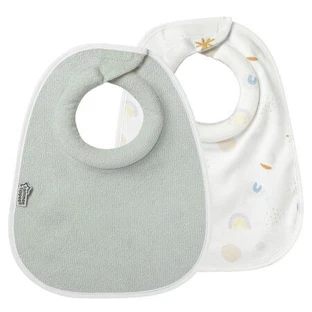 Bavettes d'allaitement, blanc/vert, 2 pièces, Tommee Tippee