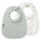 Milk feeding bibs, White/Green, 2 pcs, Tommee Tippee