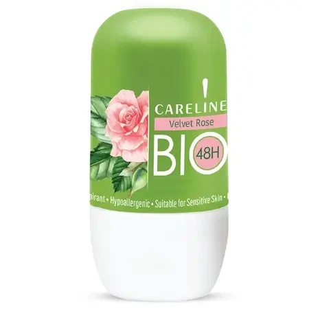 Desodorante roll on Velvet Rose, 75ml, Careline