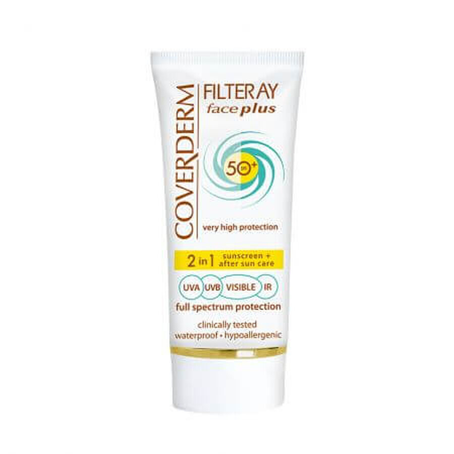 Filteray Face Spf 50 Dry/Sensitive, incolore, 50 ml, Coverderm