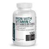 Iron with vitamin C, 100 tablets, Bronson Laboratories