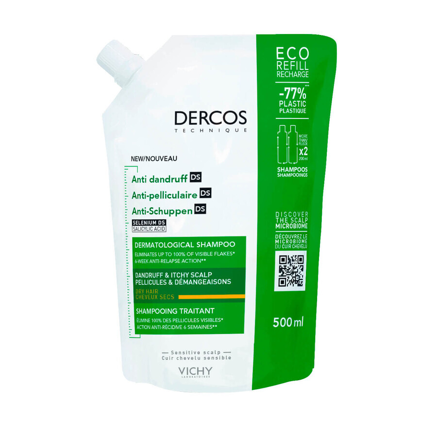 Winkel op Reserve eco anti-matrette shampoo voor normaal droog haar Dercos, 500 ml, Vichy Reserve eco anti-matrette shampoo voor normaal droog haar Dercos, 500 ml, Vichy